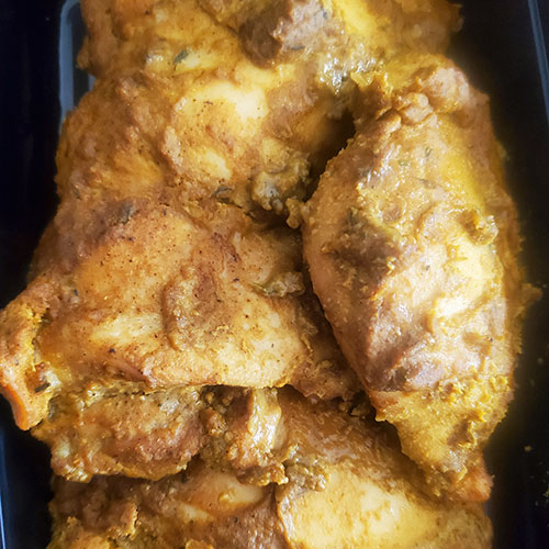 coconut curry roasted chicken