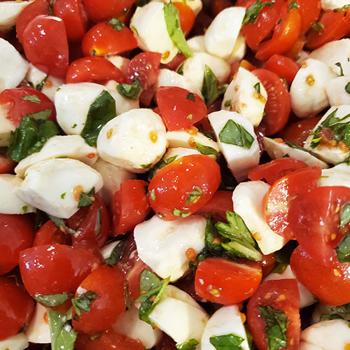 chopped caprese salad
