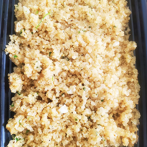 garlic butter quinoa
