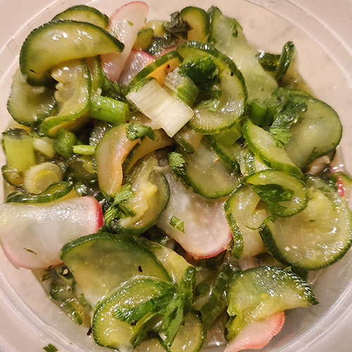 lemon cucumber salad