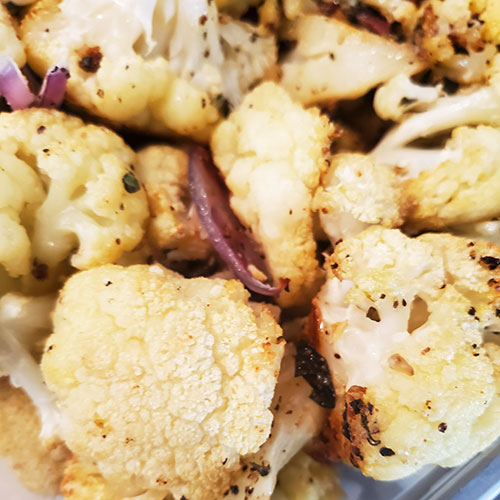 lemon roasted cauliflower
