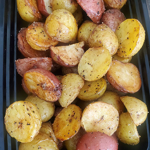 roasted baby potatoes