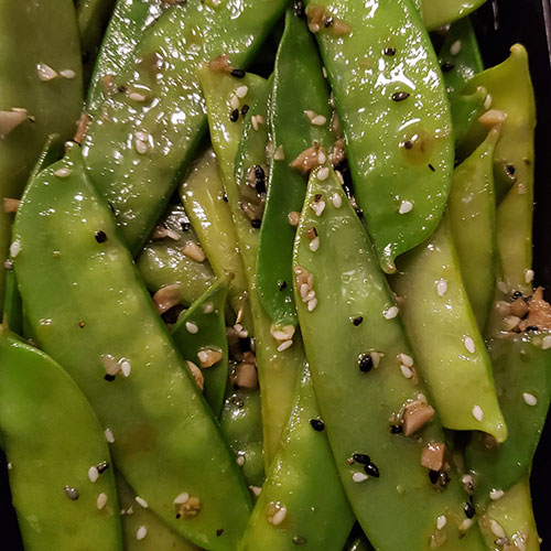 sesame snow peas